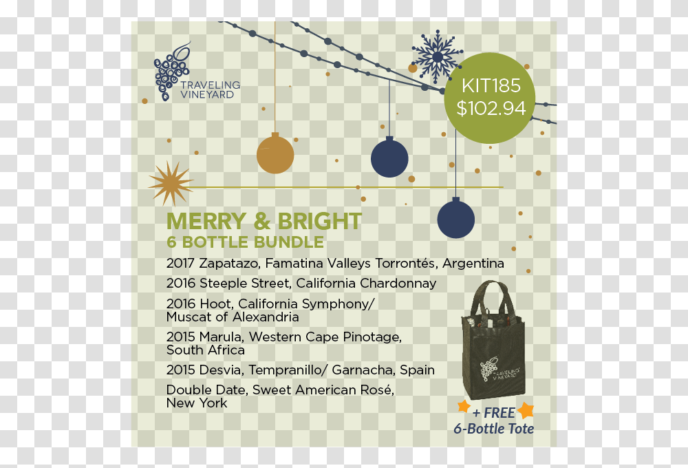 Merry Amp Bright Handbag, Accessories, Accessory, Poster Transparent Png