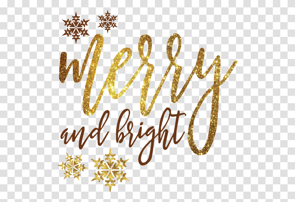 Merry And Bright Calligraphy, Handwriting, Alphabet Transparent Png
