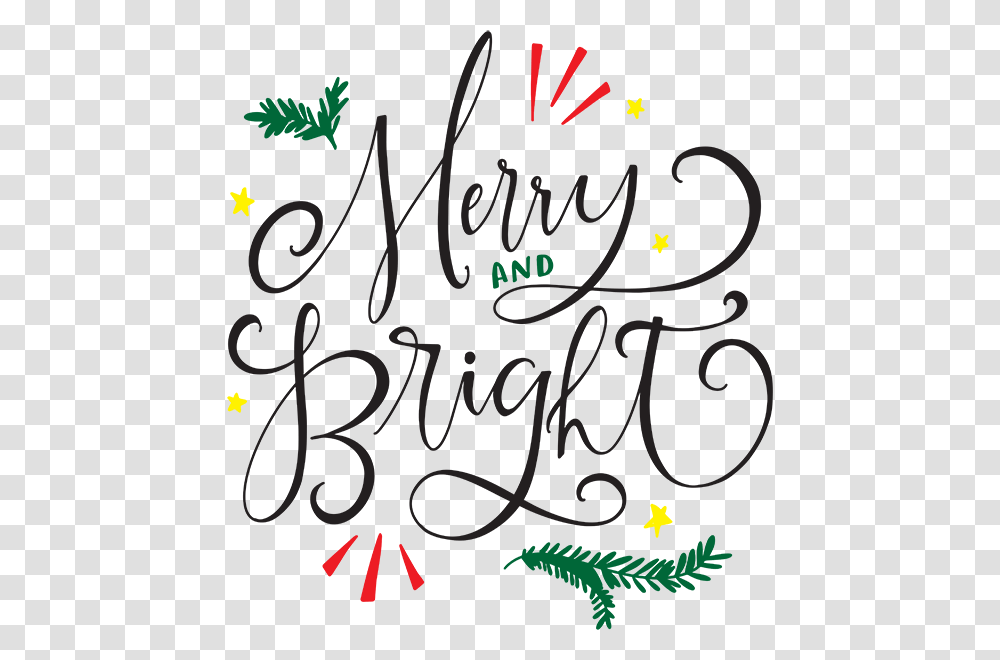 Merry And Bright Download Calligraphy Merry And Bright, Handwriting, Alphabet, Letter Transparent Png