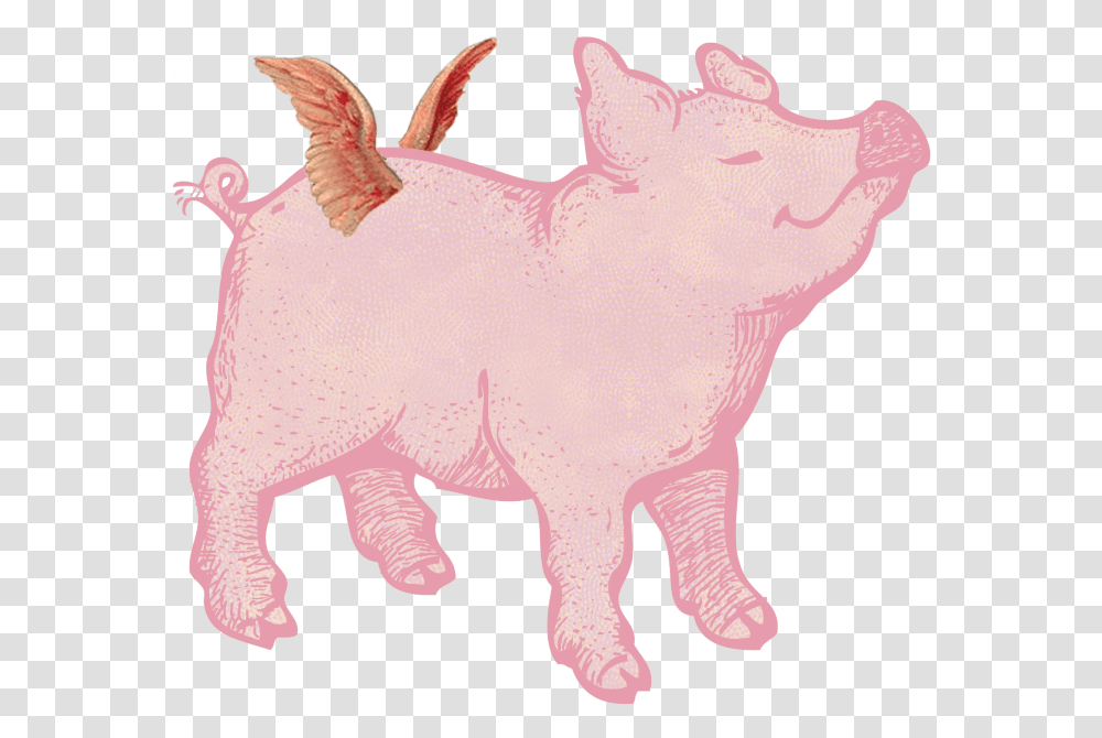 Merry Bright Christmas Pigs Pig With Wings, Piggy Bank, Mammal, Animal, Horse Transparent Png