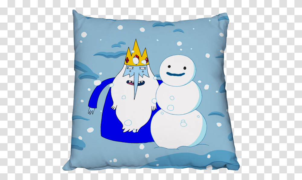 Merry Christmas Adventure Time, Pillow, Cushion, Snowman, Winter Transparent Png