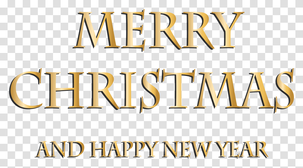 Merry Christmas And A Happy New Year, Number, Alphabet Transparent Png