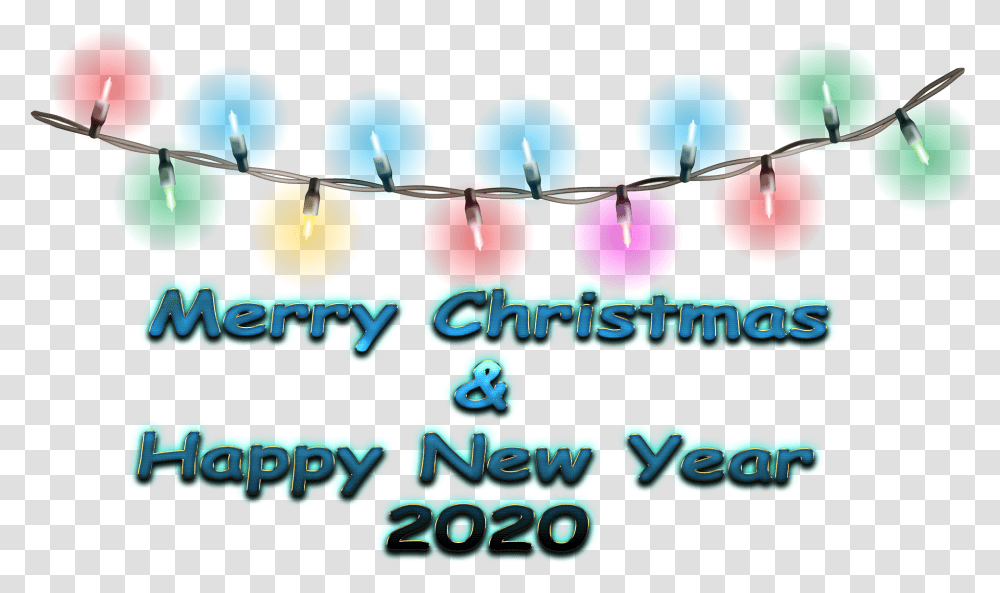Merry Christmas And Happy New Year 2020 With Ligts Image Happy New Year And Merry Christmas 2020, Flyer Transparent Png
