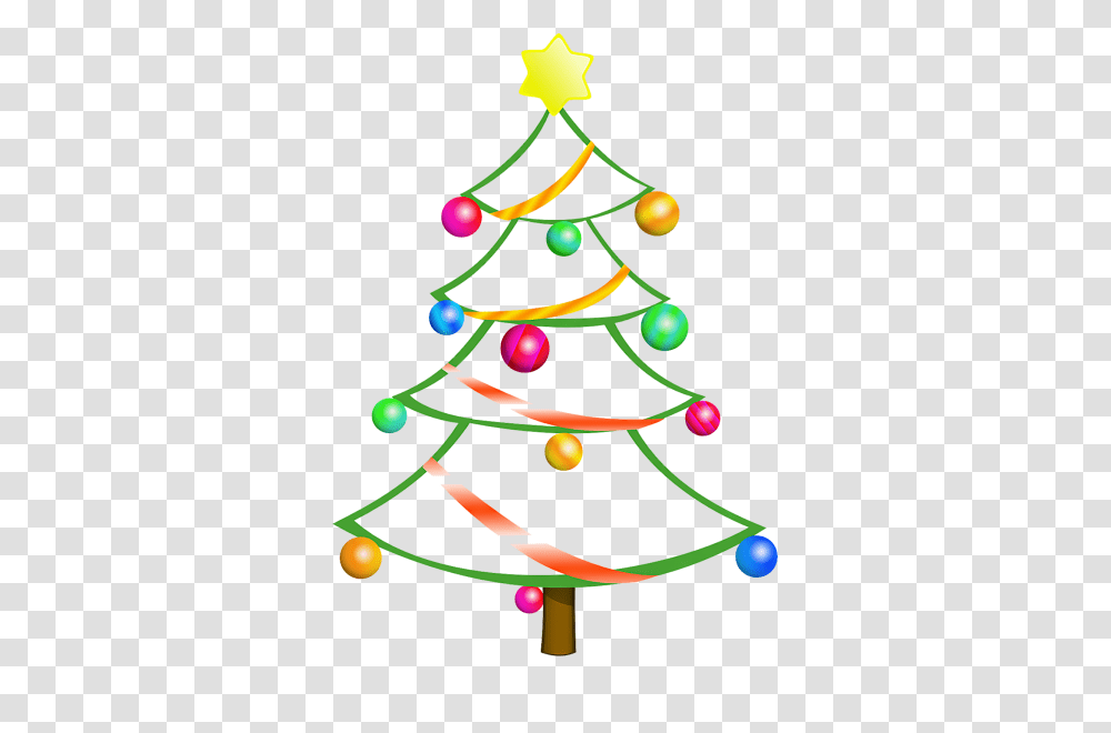 Merry Christmas And Happy New Year Clipart Nice Clip Art, Tree, Plant, Ornament, Christmas Tree Transparent Png
