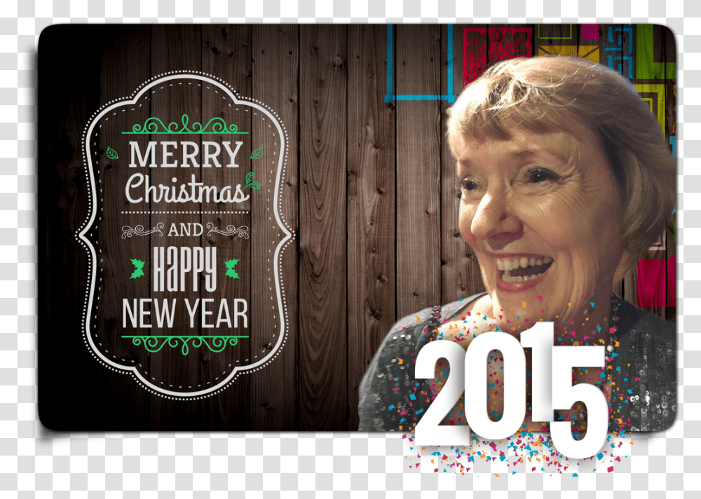 Merry Christmas And Happy New Year Flyer, Person, Face, Poster, Advertisement Transparent Png