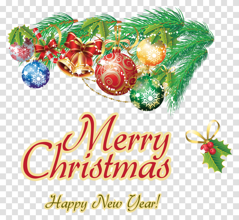 Merry Christmas And Happy New Year Merry Christmas Happy New Year Clipart, Graphics, Floral Design, Pattern, Diwali Transparent Png