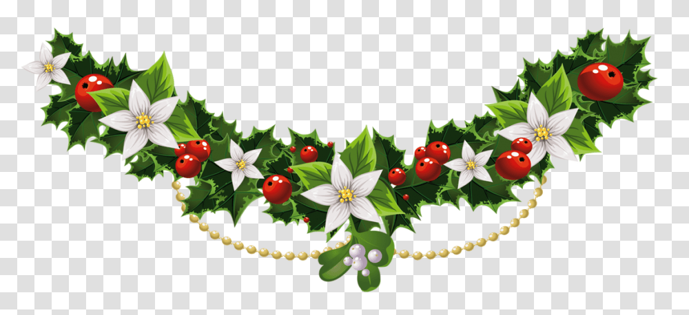 Merry Christmas Banner, Floral Design, Pattern Transparent Png