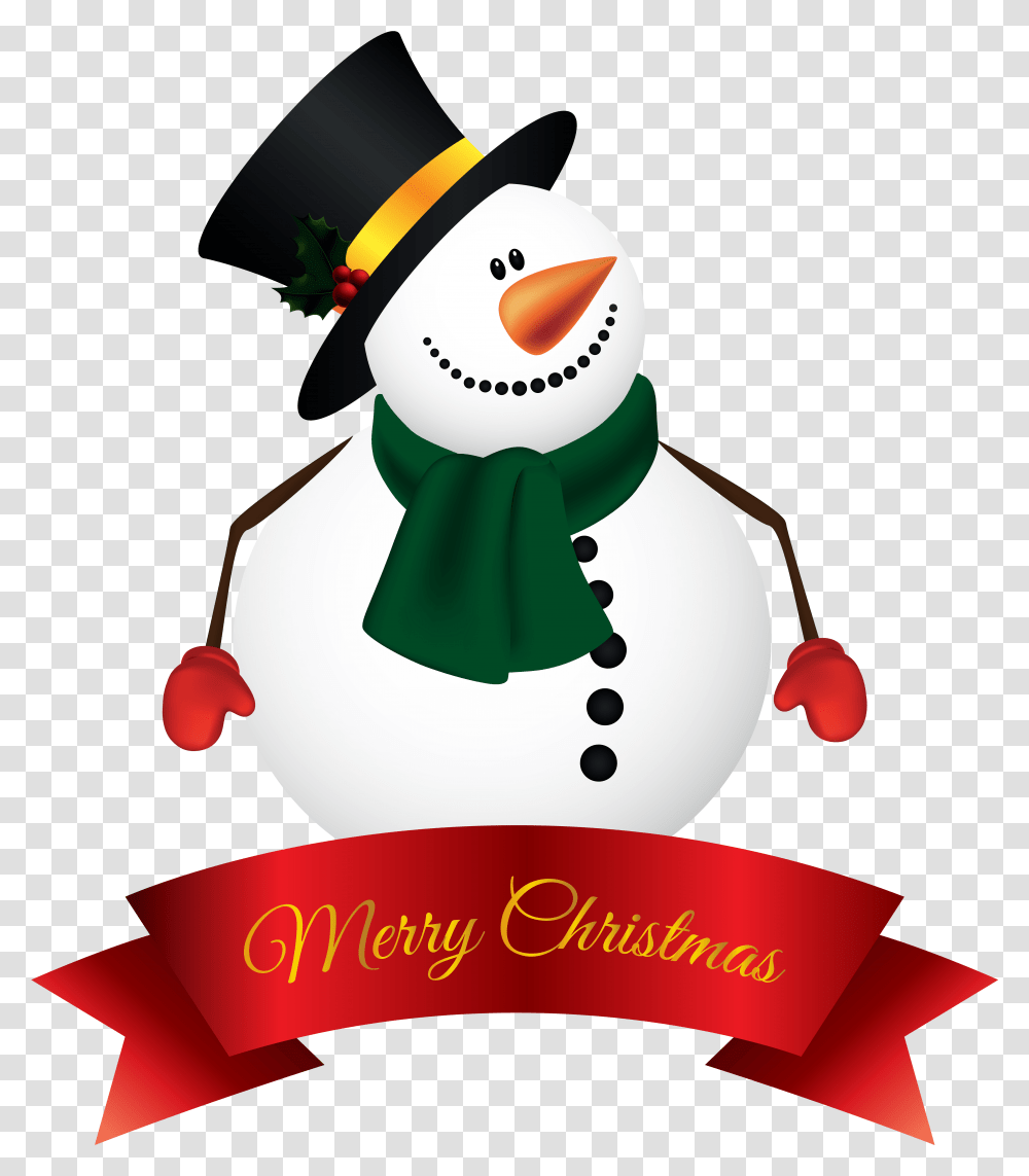Merry Christmas Banner Merry Christmas Snowman Clipart, Nature, Outdoors, Winter, Envelope Transparent Png