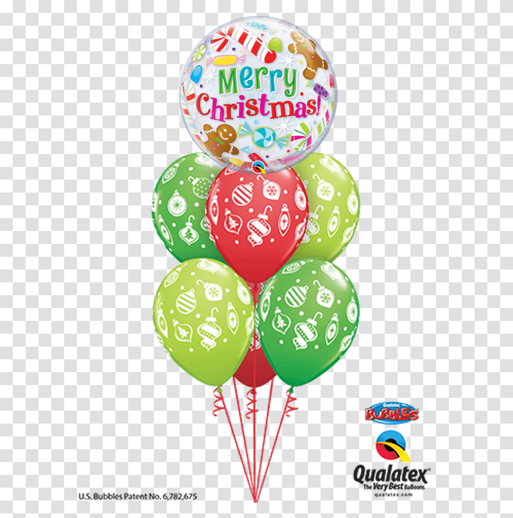 Merry Christmas Bubble Balloon Bouquet Bouquet Balloon Birthday Flowers Transparent Png