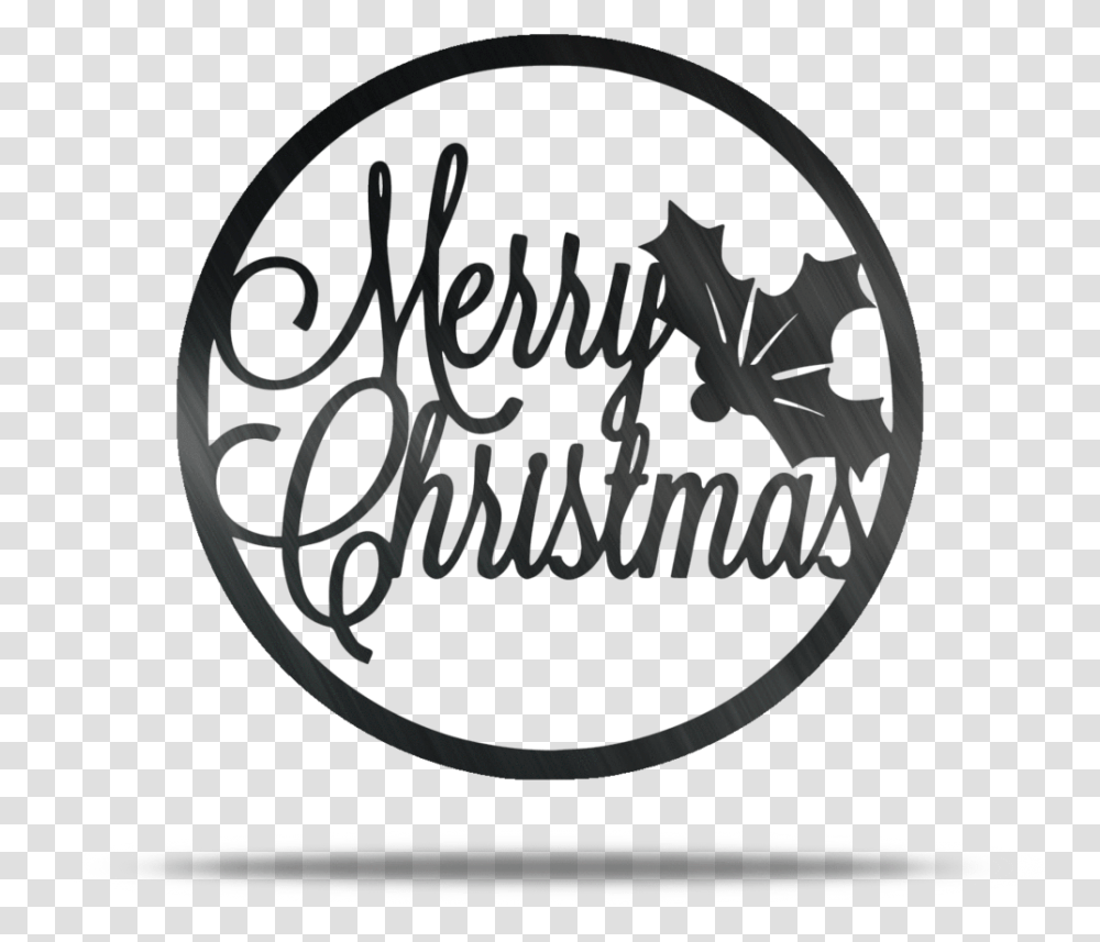 Merry Christmas Circle Steel Wall Sign Kw Cares, Pillow, Cushion, Word Transparent Png
