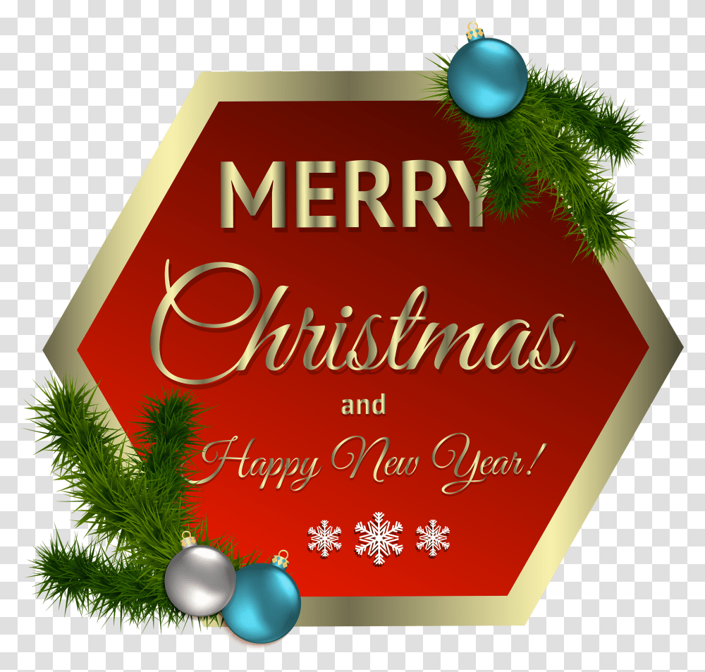 Merry Christmas Clipart Christmas Decors Merry Christmas, Tree, Plant, Vegetation, Conifer Transparent Png