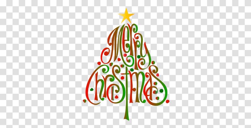 Merry Christmas Clipart Christmas Tree, Plant, Ornament Transparent Png