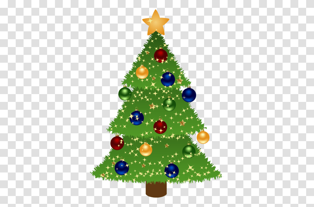 Merry Christmas Clipart Christmas Tree, Plant, Ornament, Triangle, Star Symbol Transparent Png