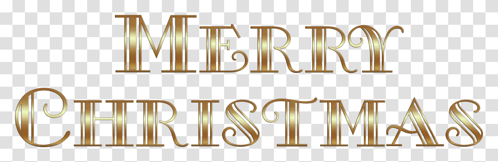 Merry Christmas Clipart Gold, Alphabet, Number Transparent Png