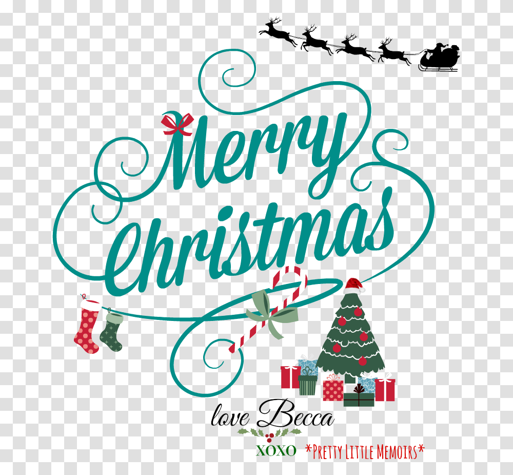 Merry Christmas Everyone Calligraphy, Tree, Plant Transparent Png