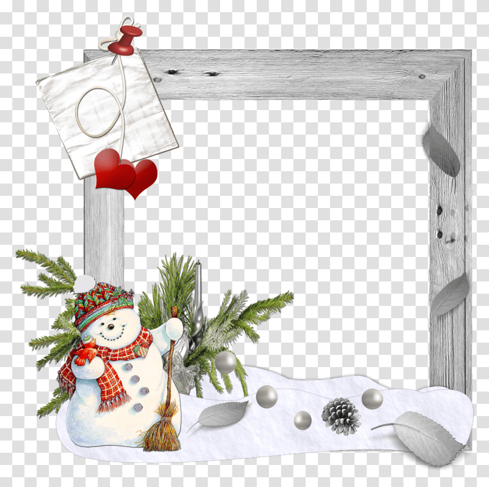 Merry Christmas Frame, Nature, Outdoors, Snow, Winter Transparent Png