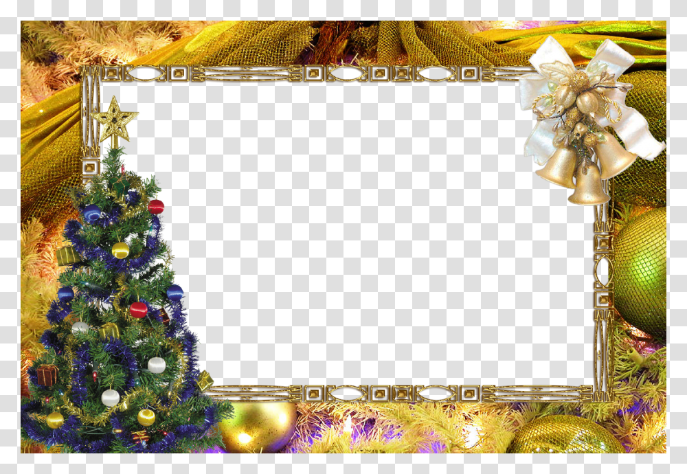 Merry Christmas Frame, Tree, Plant, Ornament, Christmas Tree Transparent Png