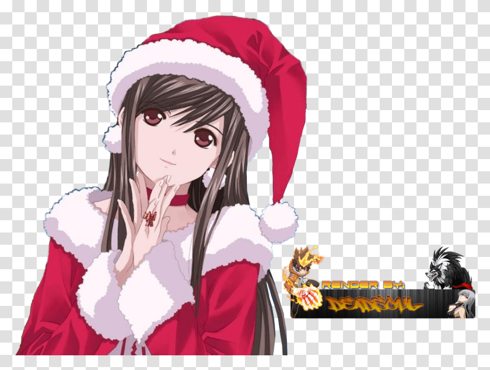 Merry Christmas Girl Anime, Apparel, Person, Human Transparent Png