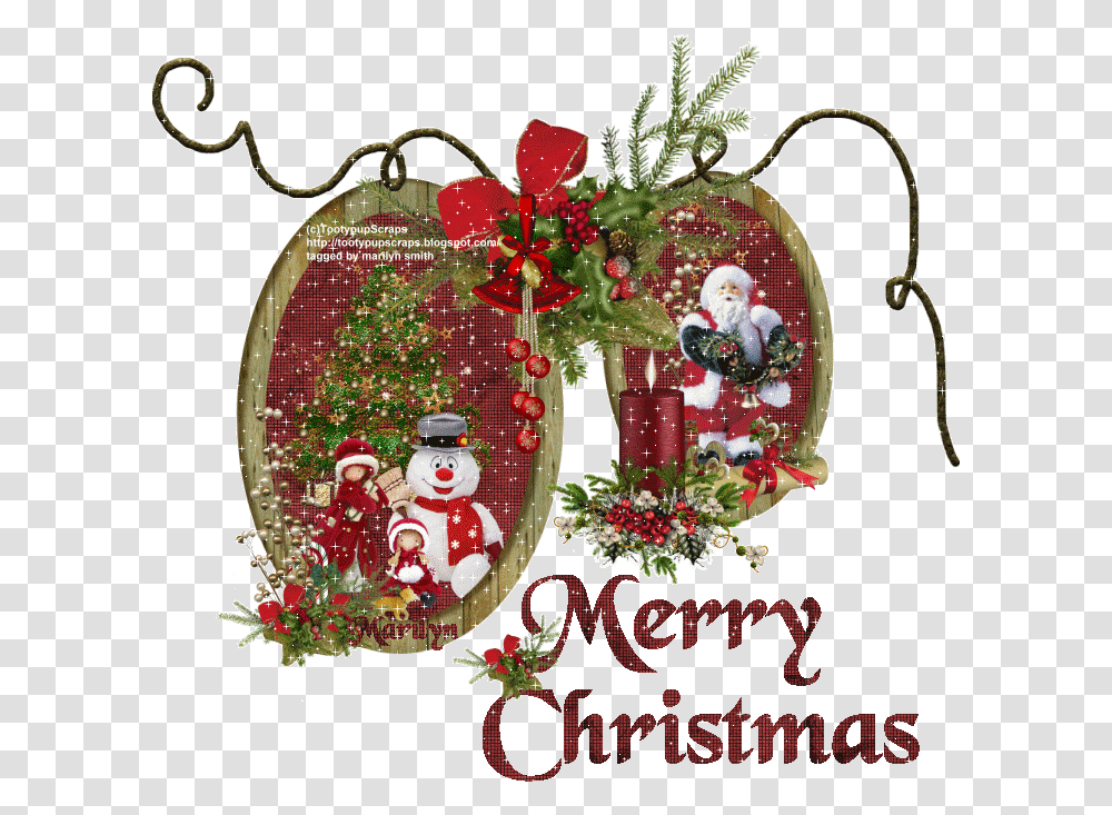 Merry Christmas Glitter Gif, Ornament Transparent Png