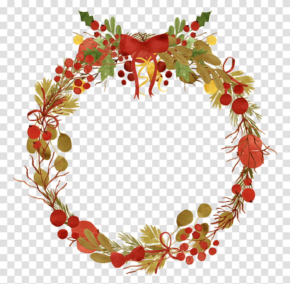 Merry Christmas Greetings, Floral Design, Pattern Transparent Png