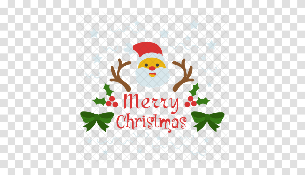 Merry Christmas Icon Of Flat Style Merry Christmas Logo, Nature, Outdoors, Snow, Winter Transparent Png