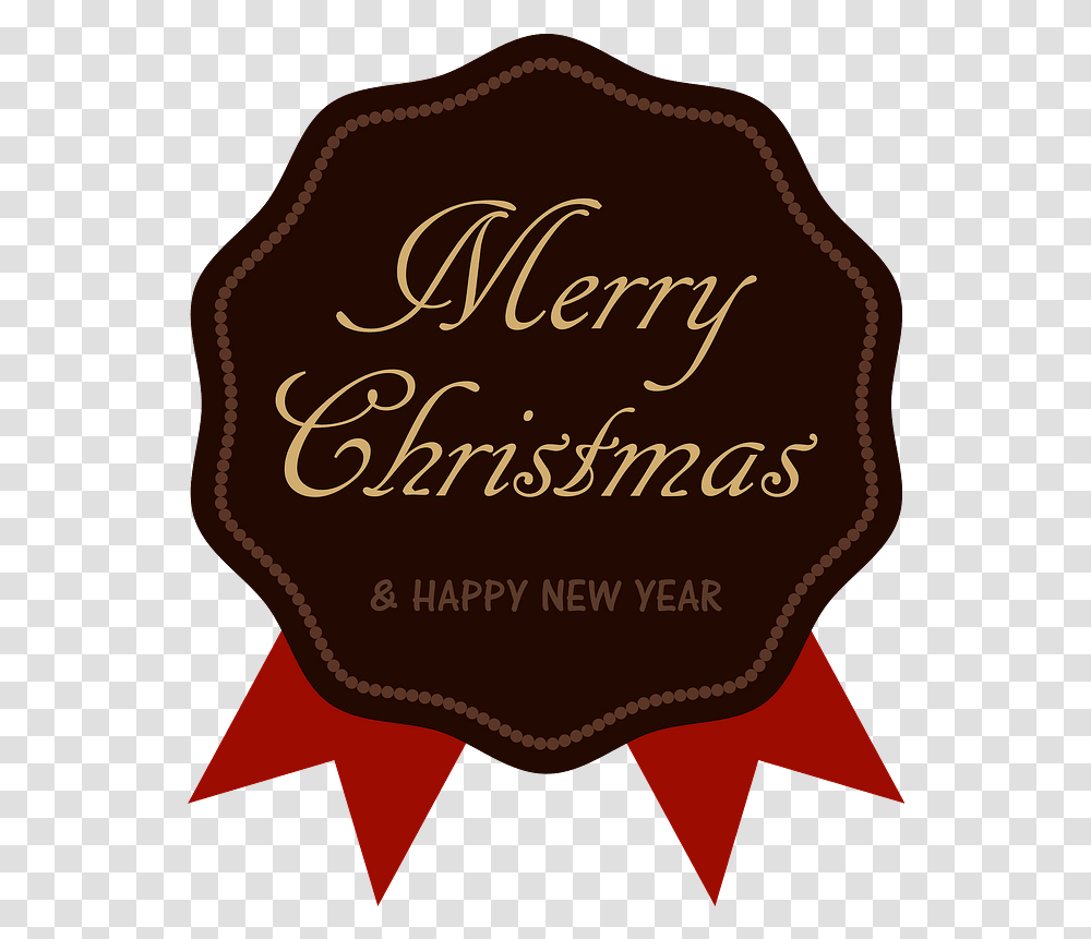Merry Christmas Label Clipart Event, Text, Logo, Symbol, Trademark Transparent Png
