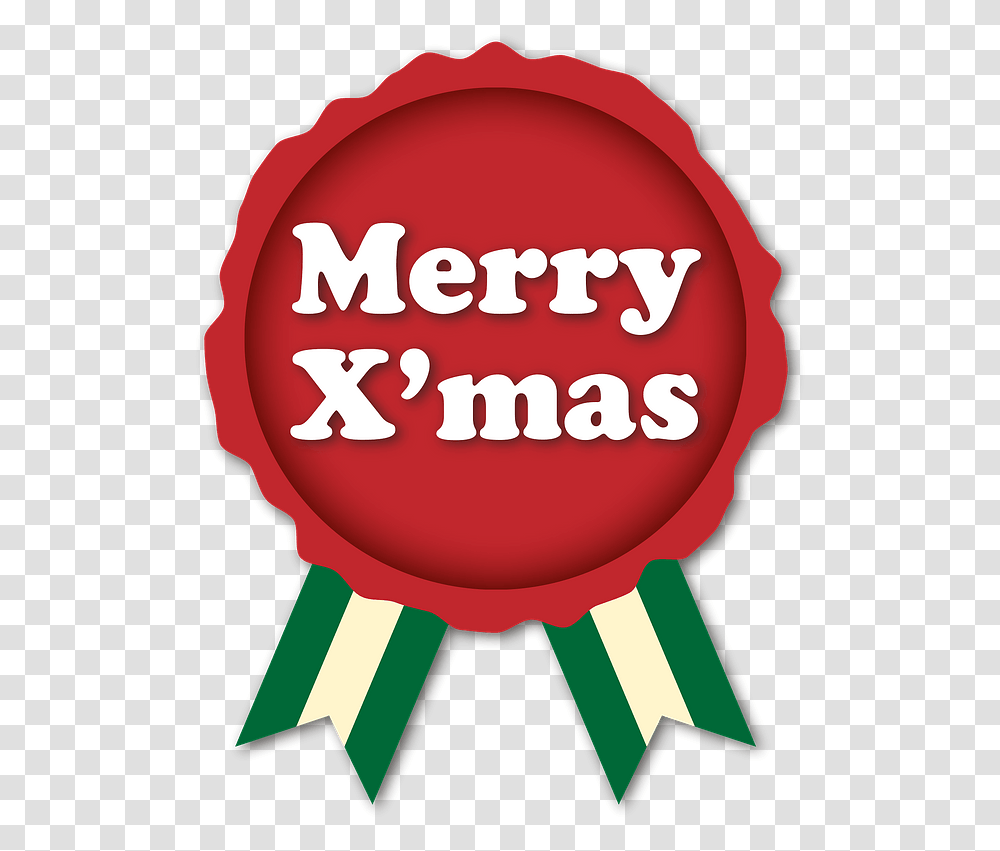 Merry Christmas Label Clipart Free Download, Text, Plant, Symbol, Racket Transparent Png