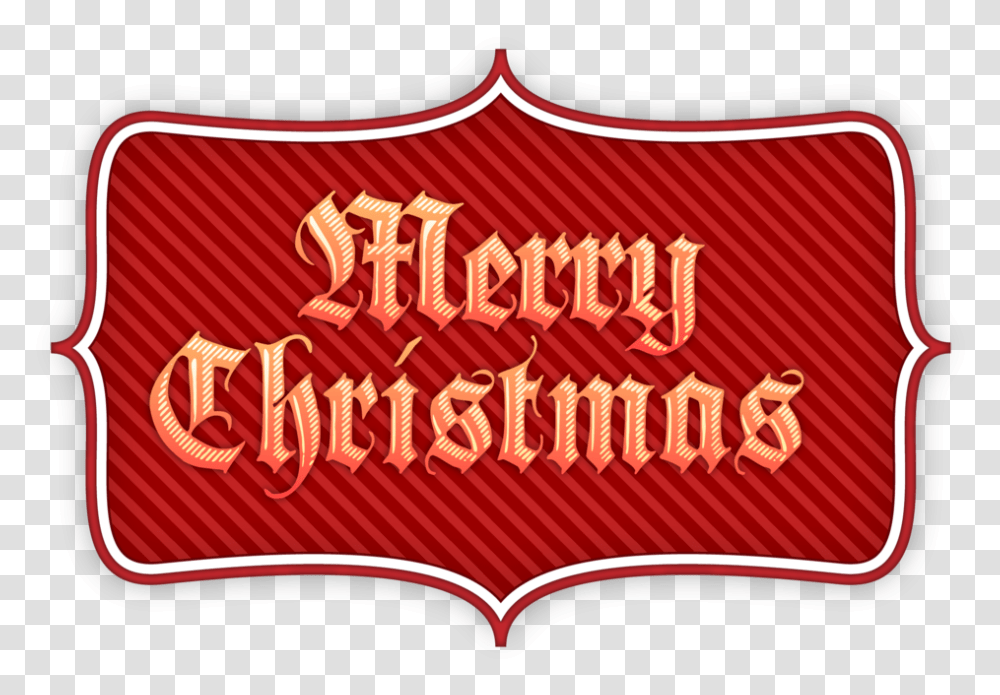 Merry Christmas Label Horizontal, Text, Flag, Symbol, Clothing Transparent Png