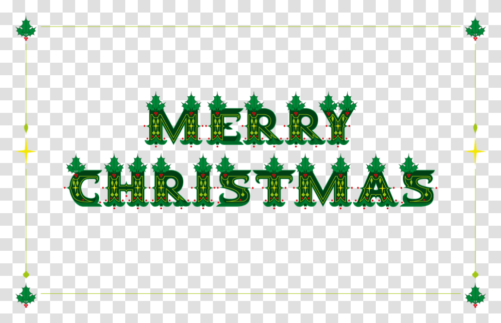 Merry Christmas Lettering, Alphabet, Green, Tree Transparent Png