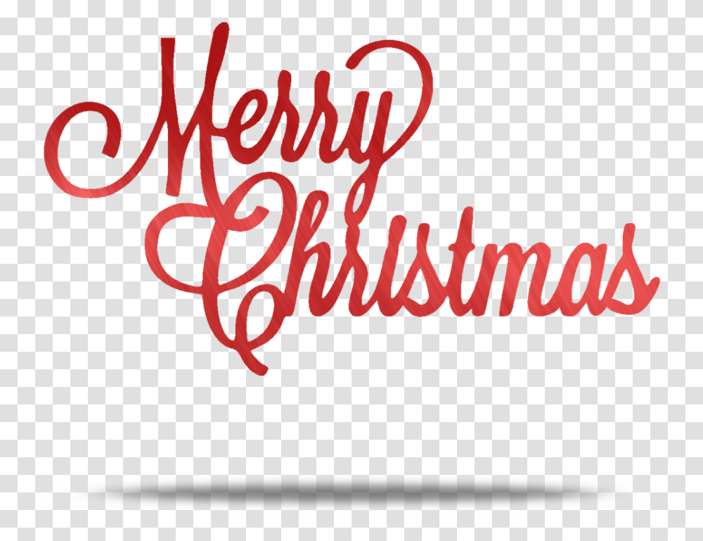 Merry Christmas Metal Wall Art Calligraphy, Handwriting, Label, Poster Transparent Png