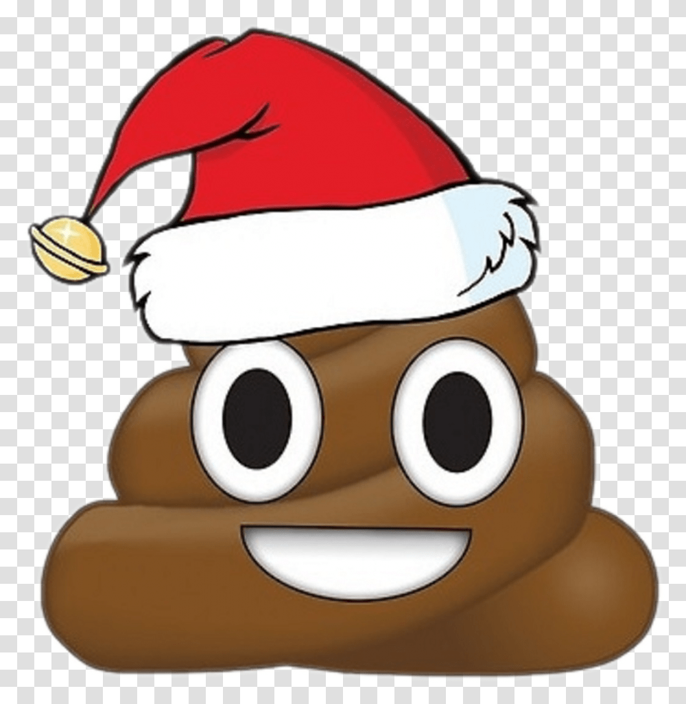 Merry Christmas Poop Emoji Download Poop Christmas Emojis, Helmet, Food, Cushion Transparent Png