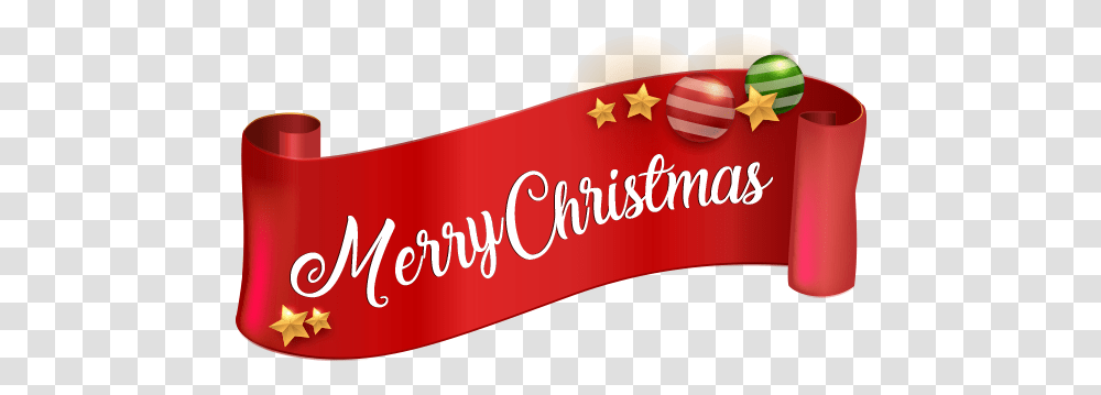 Merry Christmas Ribbon Decoration Clipartdecorative, Label, Text, Clothing, Hat Transparent Png