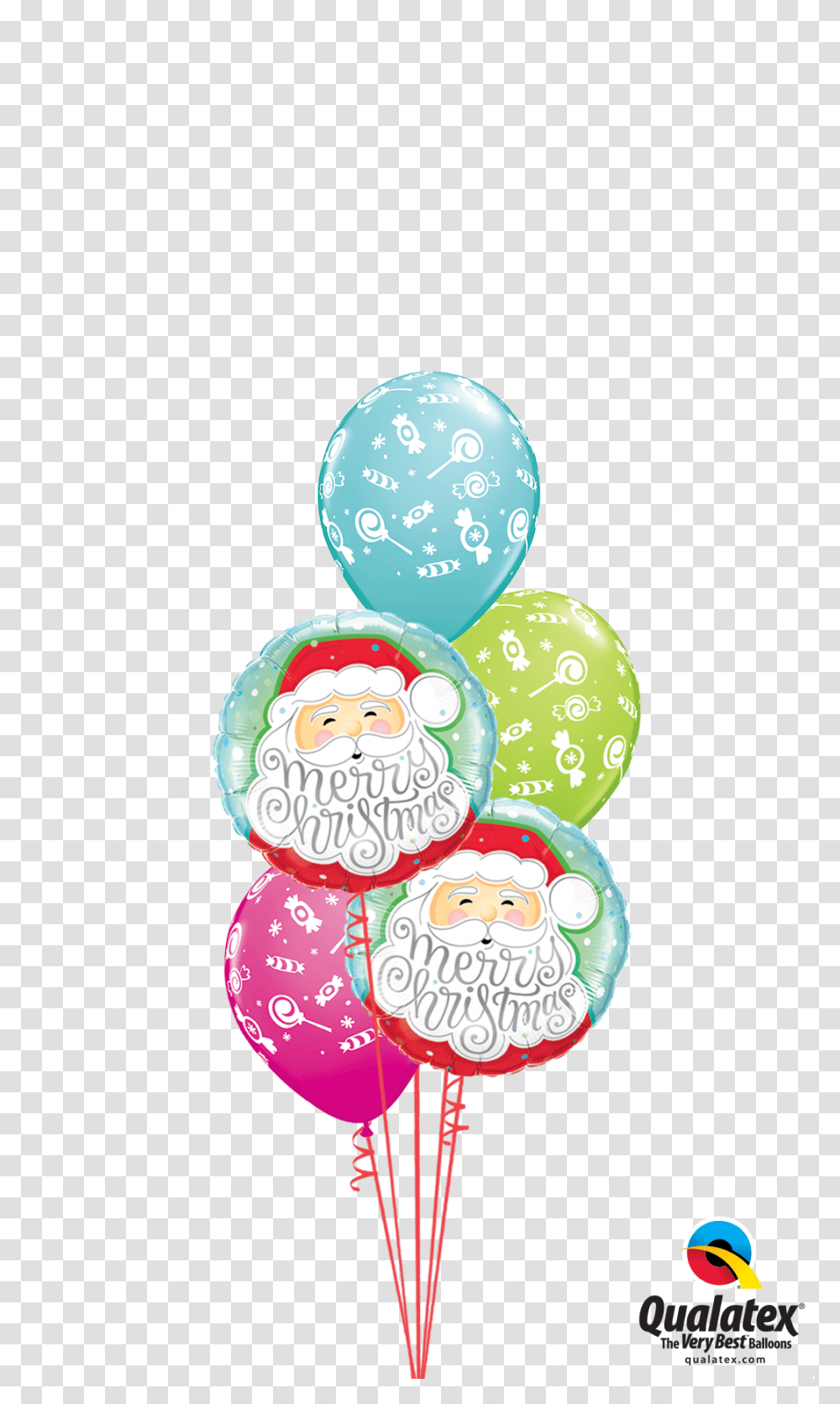 Merry Christmas Santa Best Teacher Ever Balloons, Rattle Transparent Png