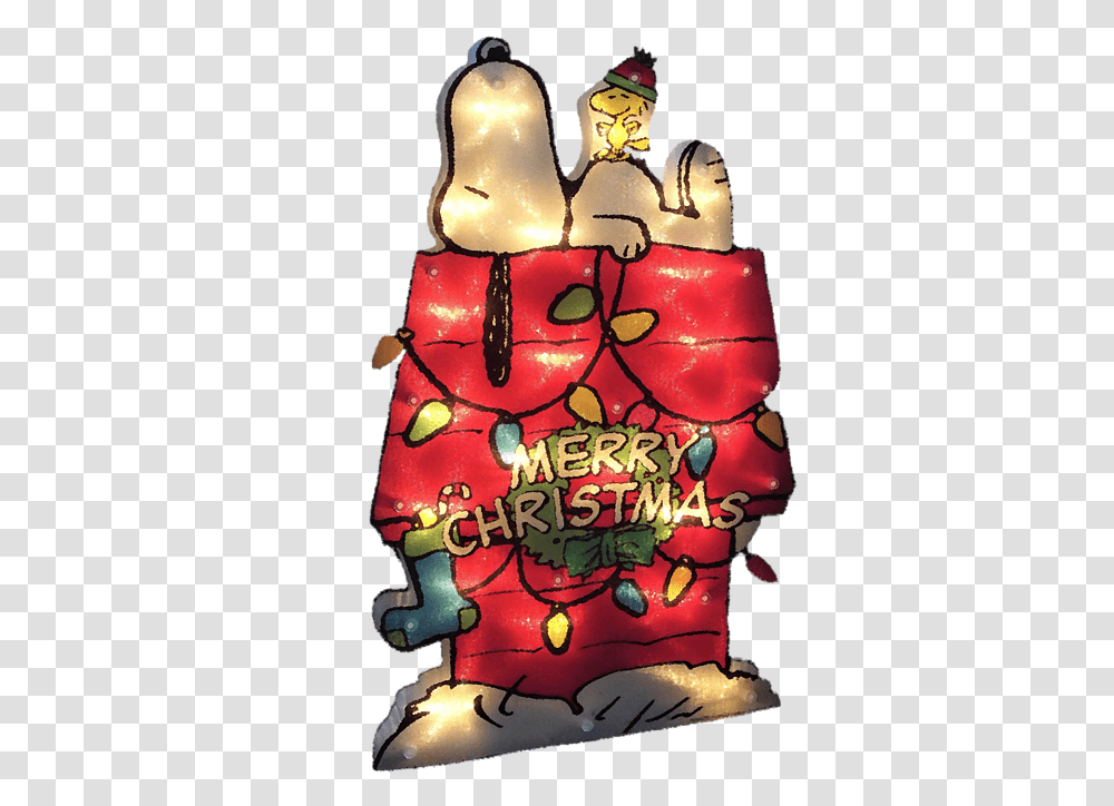 Merry Christmas Snoopy Yoga Mat Snoopy On Dog House, Cake, Dessert, Food, Birthday Cake Transparent Png