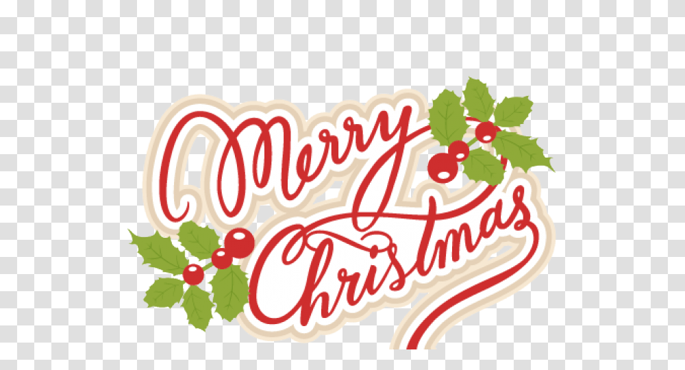 Merry Christmas Text Clipart, Label, Plant, Food, Icing Transparent Png