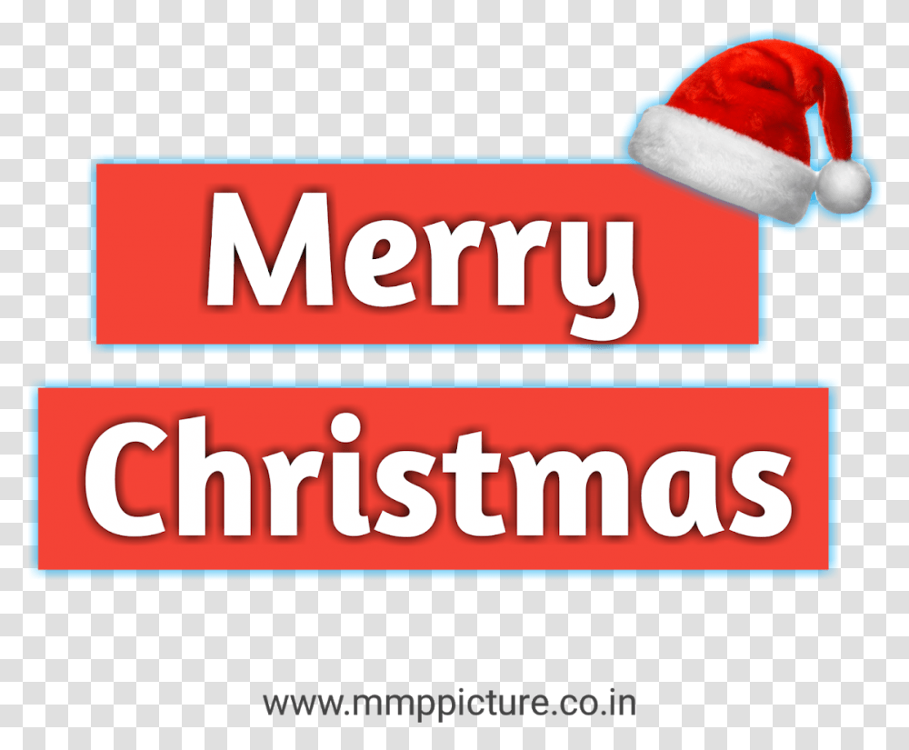 Merry Christmas Text With Cap Christmas, Clothing, Hat, Outdoors, Baseball Cap Transparent Png