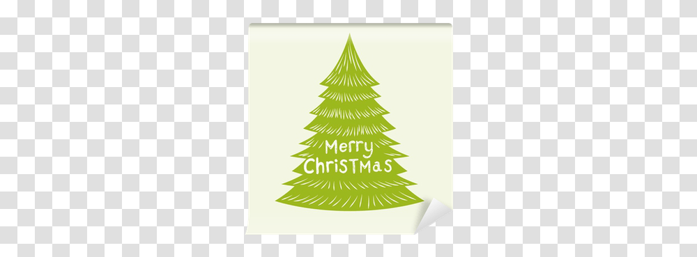 Merry Christmas Tree Vector Wall Mural • Pixers We Live To Change, Plant, Ornament Transparent Png
