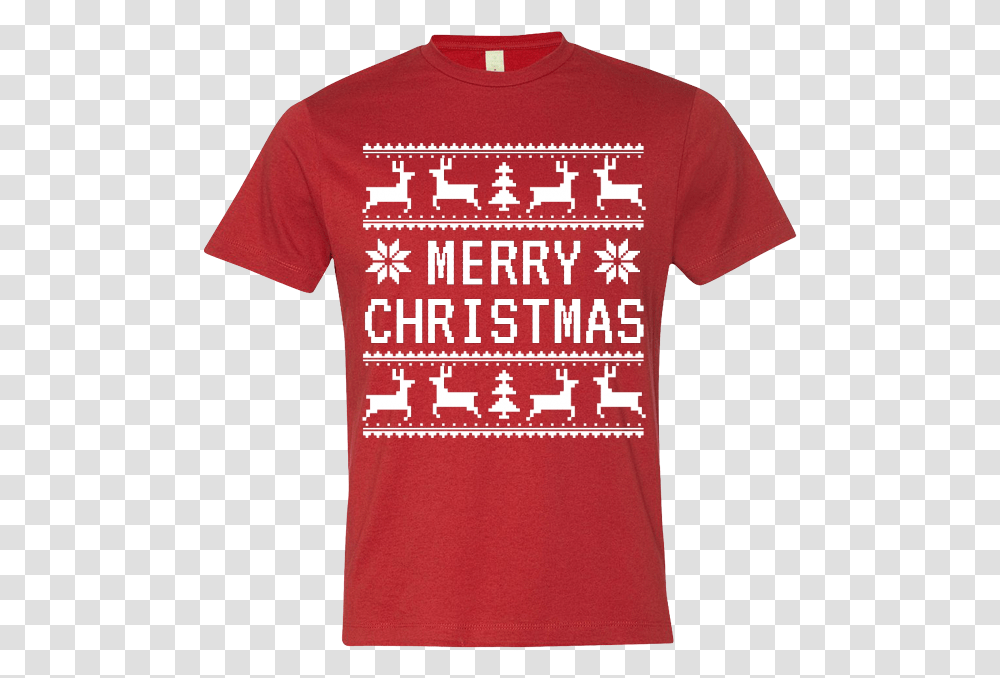 Merry Christmas Ugly Sweater Plastic Free T Shirt, Clothing, Apparel, T-Shirt, Plant Transparent Png