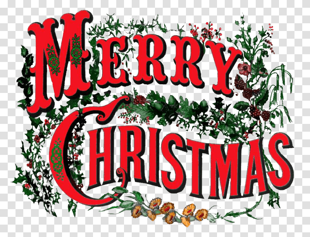 Merry Christmas Vintage Text Say Merry Christmas, Vegetation, Plant, Potted Plant, Vase Transparent Png