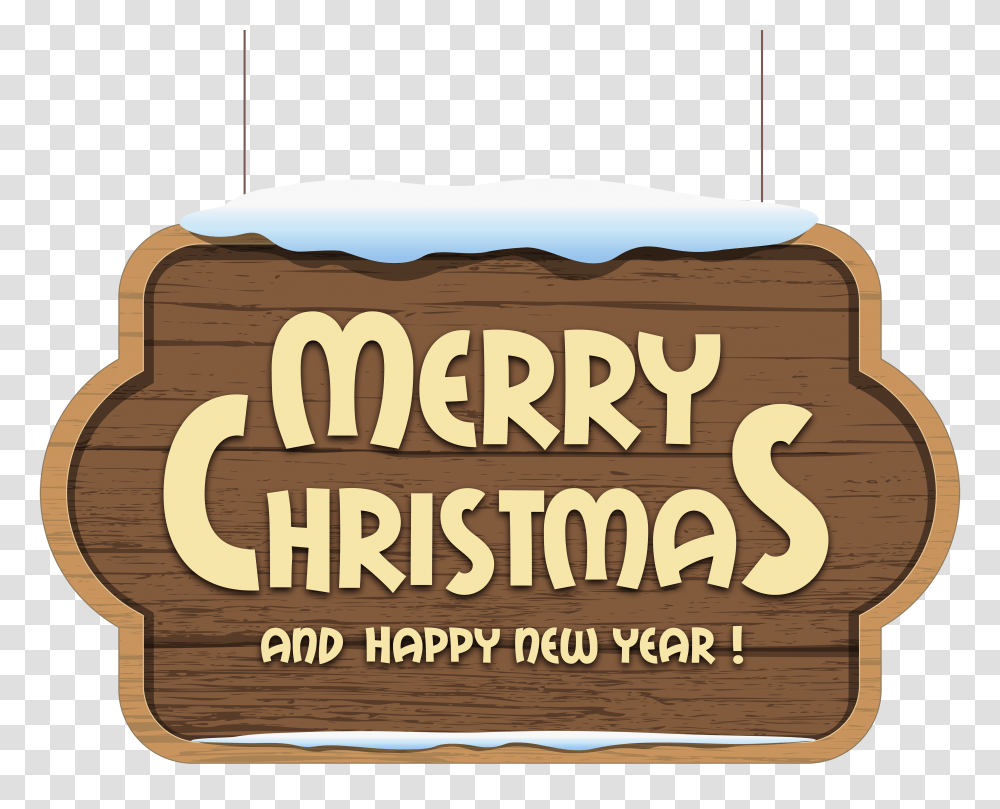 Merry Christmas Wooden Sign Clipart Christmas Day, Text, Word, Food, Label Transparent Png