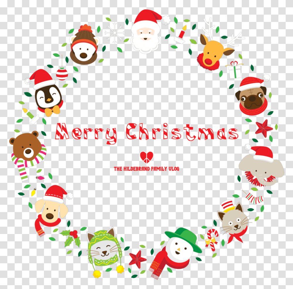 Merry Christmas Wreath Candy Cane With Logo, Mail, Envelope Transparent Png