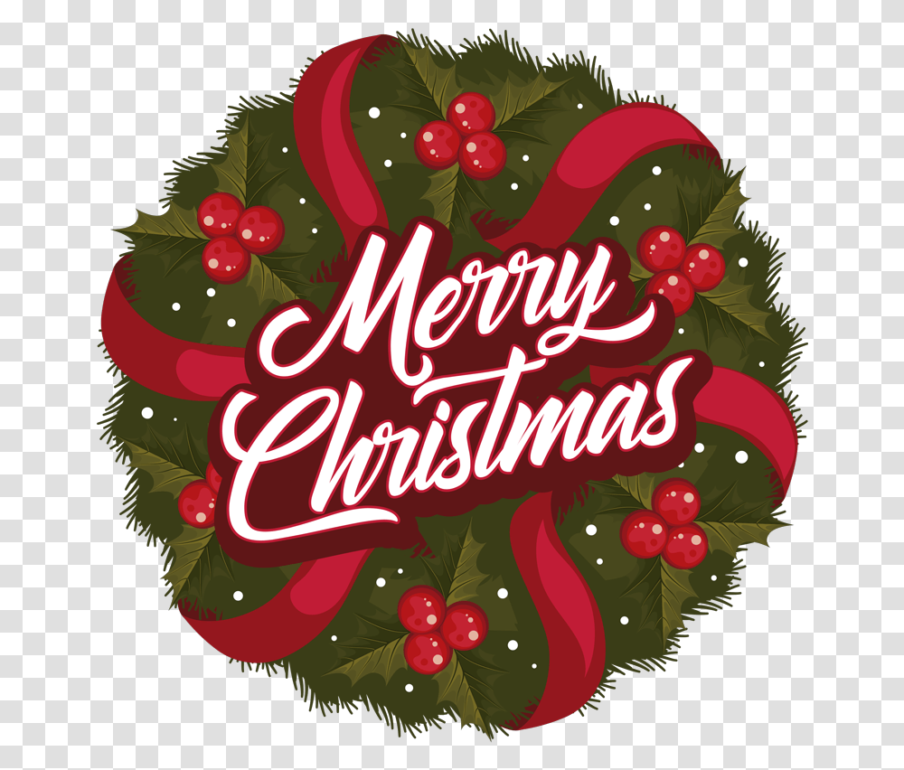 Merry Christmas Wreath Christmas Day, Graphics, Art, Plant, Tree Transparent Png
