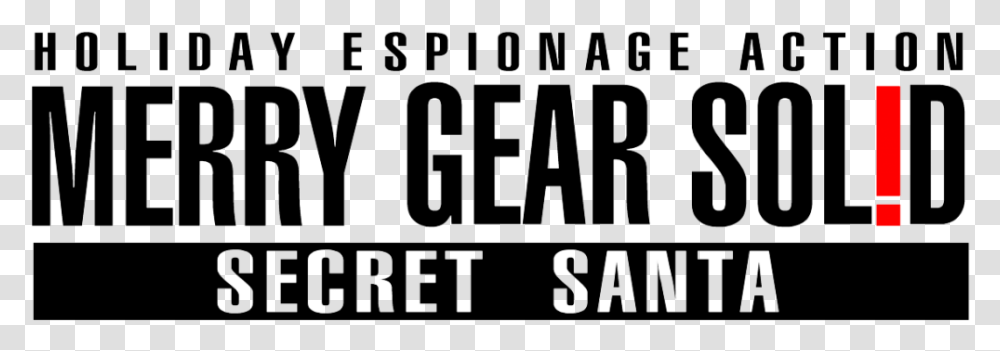 Merry Gear Solid 1 Logo Metal Gear Solid, Alphabet, Word, Number Transparent Png