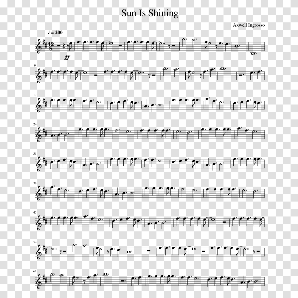 Merry Go Round Of Life Violin Sheet Music, Gray, World Of Warcraft Transparent Png