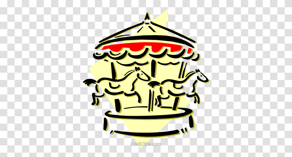 Merry Go Round Royalty Free Vector Clip Art Illustration, Meal, Food, Dish Transparent Png