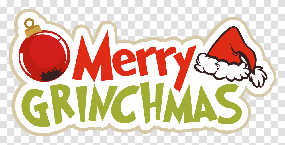 Merry Grinchmas Clipart, Dynamite, Label, Word Transparent Png