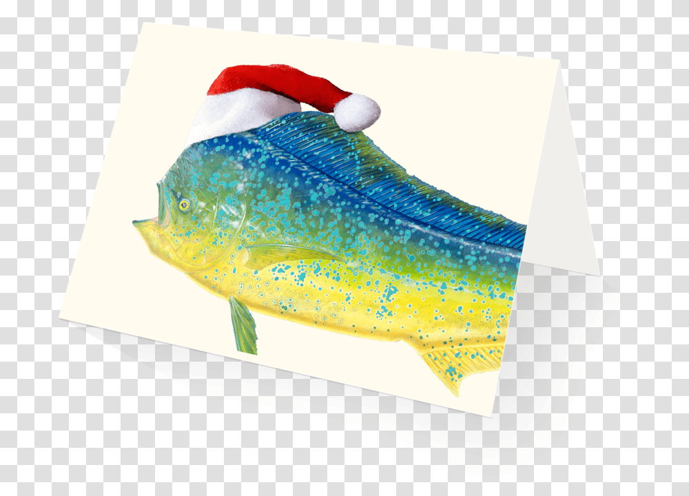 Merry Mahi Mahi Holiday Card, Fish, Animal, Trout, Cod Transparent Png