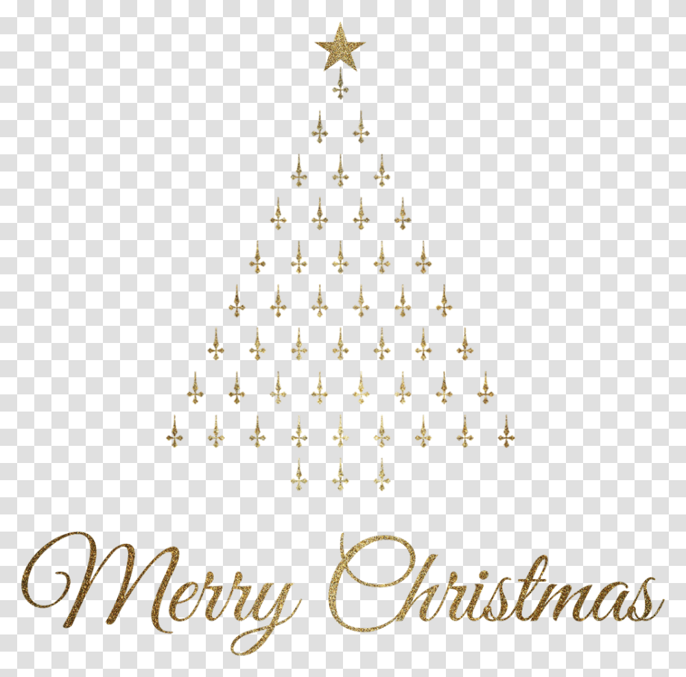 Merrychristmas Christmas Christmastree Gold Golden Christmas Tree, Lighting, Plant, Triangle, Star Symbol Transparent Png