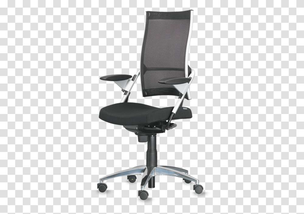 Mesh Office Chair With Headrest, Furniture, Armchair, Tabletop Transparent Png