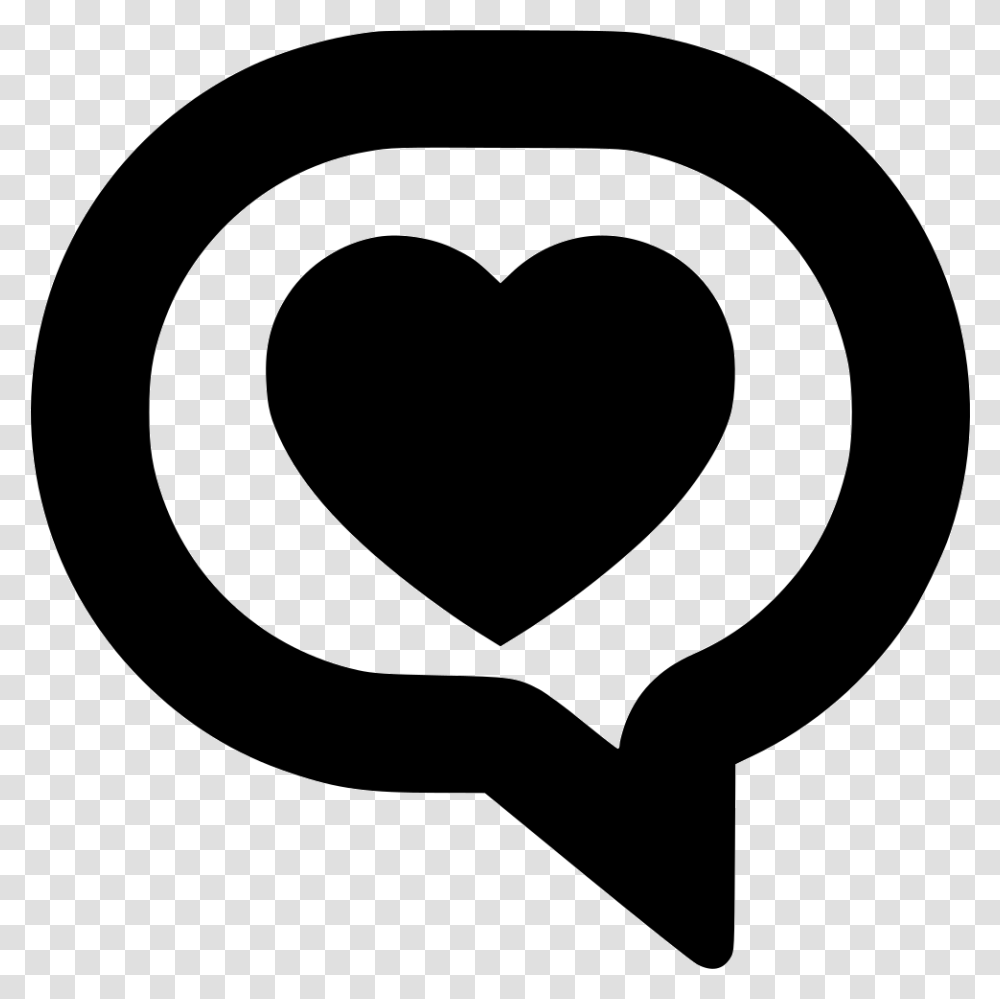Message Clipart Comment Icon, Rug, Stencil, Heart Transparent Png